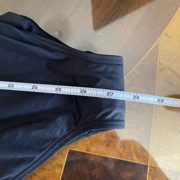 Soma One Pc. Swimsuit Ruffle Lace Up - Black - NWT - Size 16 - Picture 8 of 9